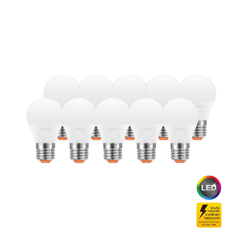 หลอด LED LAMPTAN BALL A45 3 วัตต์ WARM WHITE E27 (แพ็ก 10 ชิ้น)