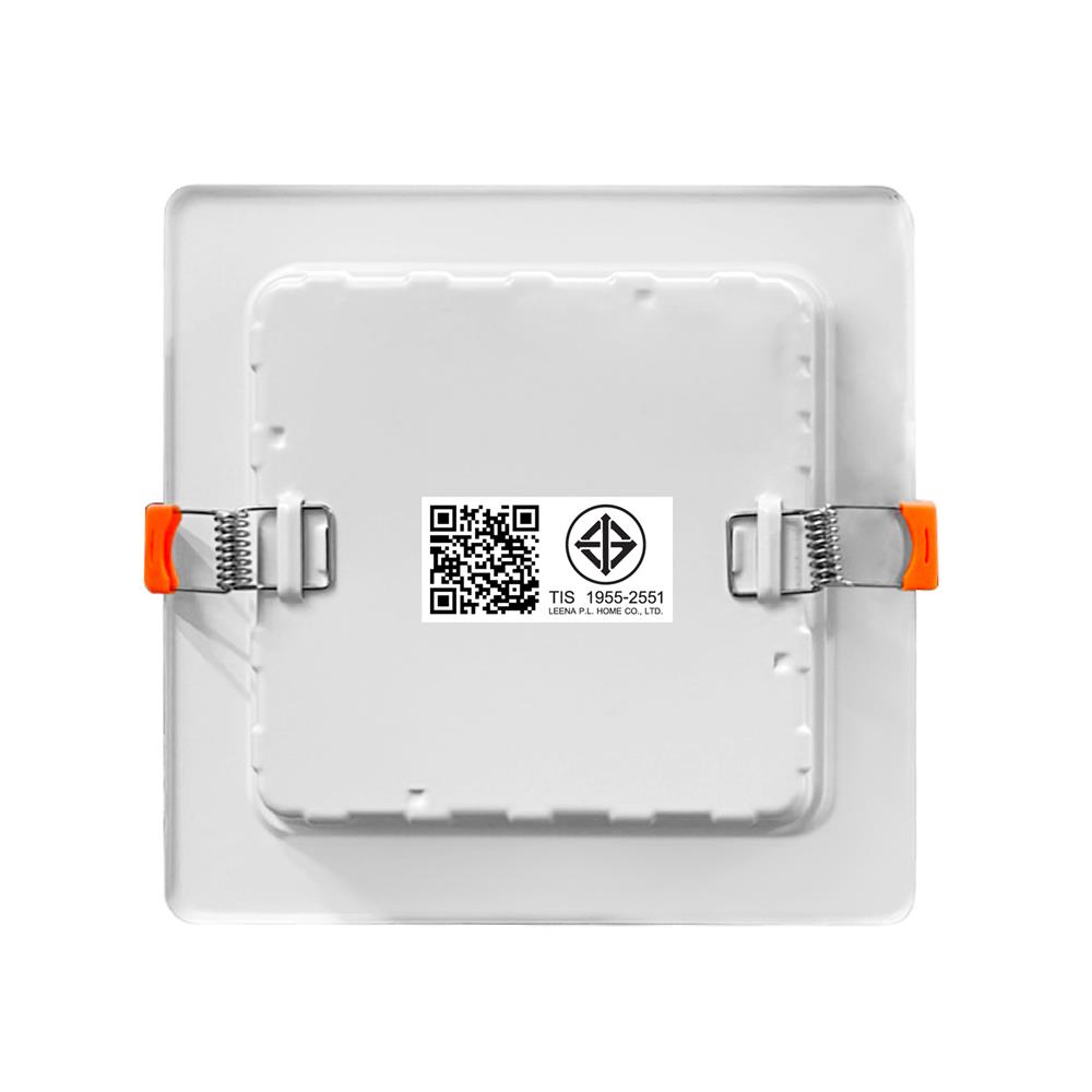 ดาวน์ไลท์ LED NAGAS DL-S 12 วัตต์ เดย์ไลท์ อะลูมิเนียม/พลาสติก สีขาว 4 นิ้ว เหลี่ยม