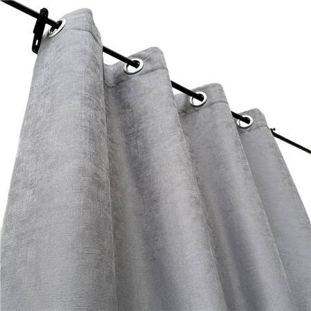 ผ้าม่าน EYELET HOME LIVING STYLE ELLA UV 150x160 ซม. สีเทา_1