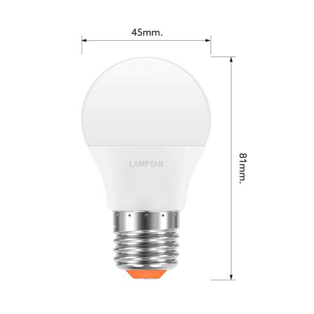 หลอด LED LAMPTAN BALL A45 3 วัตต์ DAYLIGHT E27 (แพ็ก 10 ชิ้น)_7