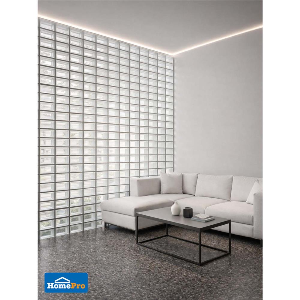 อิฐแก้ว 19x9x8 ซม. JING HUA คลาวดี้ สีใส