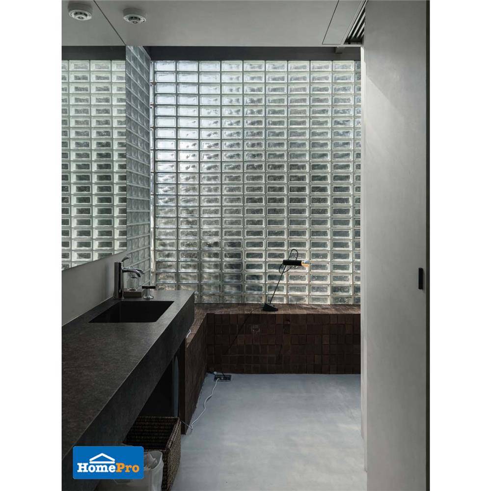 อิฐแก้ว 19x9x8 ซม. JING HUA คลาวดี้ สีใส