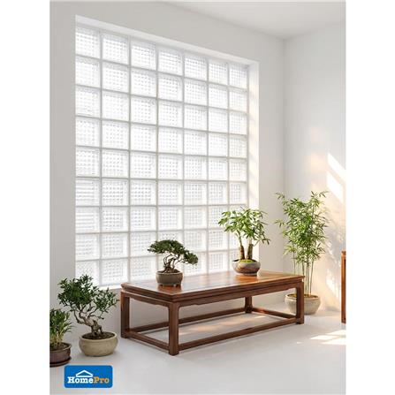 อิฐแก้ว 19x19x8 ซม. JING HUA คริสตัลพาราเรล สีใส_3