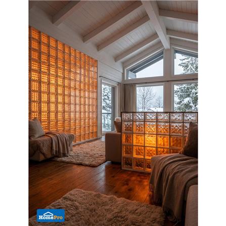 อิฐแก้ว 19x19x8 ซม. JING HUA คริสตัลพาราเรล สีใส_4