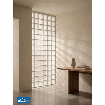 อิฐแก้ว 19x19x8 ซม. JING HUA คริสตัลพาราเรล สีใส_5