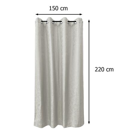 ผ้าม่าน EYELET HOME LIVING STYLE ELLA UV 150x220 ซม. สีครีม_6