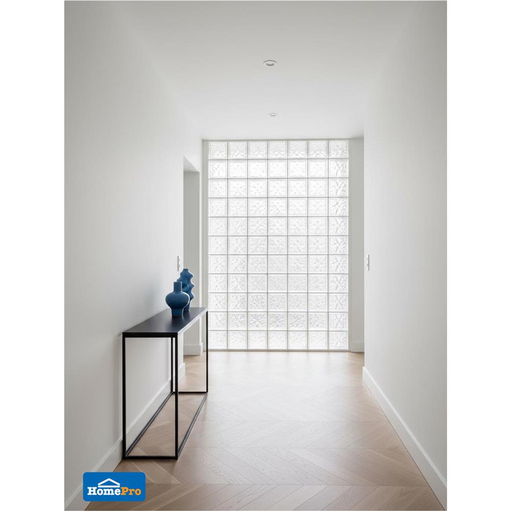 อิฐแก้ว 19x19x8 ซม. JING HUA ไอซ์ คริสตัล สีใส