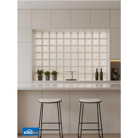 อิฐแก้ว 19x19x8 ซม. JING HUA ไอซ์ คริสตัล สีใส_4