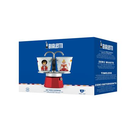 หม้อต้มกาแฟ BIALETTI MINI EXPRESS RED SCHIACCIANOCI SET 2 ถ้วย_1