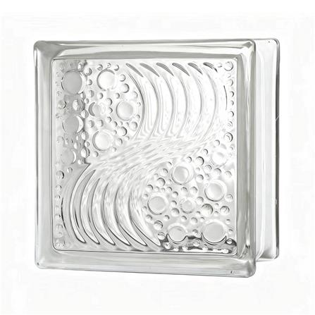 อิฐแก้ว 19x19x8 ซม. JING HUA ซีเวฟ สีใส_1