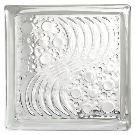 อิฐแก้ว 19x19x8 ซม. JING HUA ซีเวฟ สีใส_0