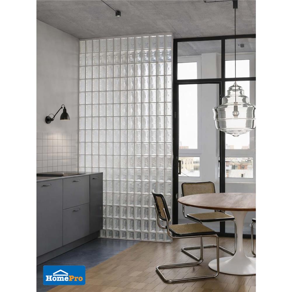 อิฐแก้ว 19x9x8 ซม. JING HUA ไอซ์ คริสตัล สีใส