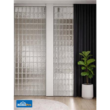 อิฐแก้ว 19x9x8 ซม. JING HUA ไอซ์ คริสตัล สีใส_4