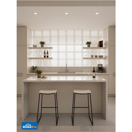 อิฐแก้ว 19x19x8 ซม. JING HUA บริค เจม สีใส_2