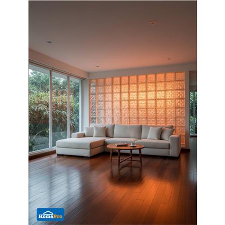 อิฐแก้ว 19x19x8 ซม. JING HUA บริค เจม สีใส_4