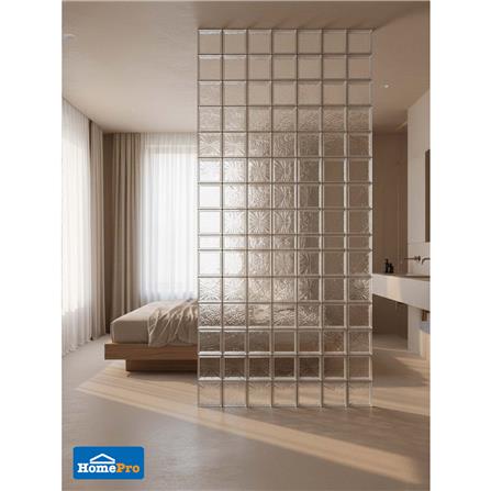 อิฐแก้ว 19x19x8 ซม. JING HUA ไอซ์ฟลาวเวอร์ สีใส_5