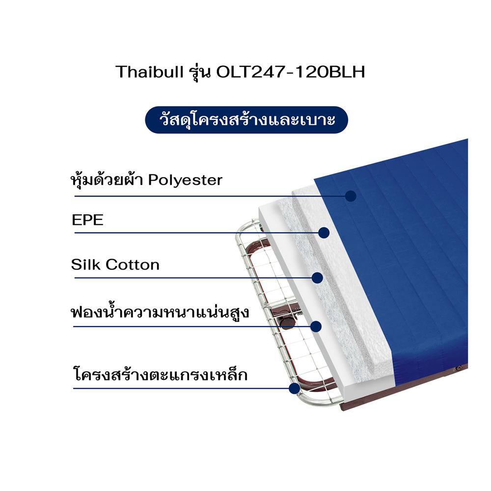 เตียงพับพร้อม TOPPER THAIBULL OLT247-120BLH