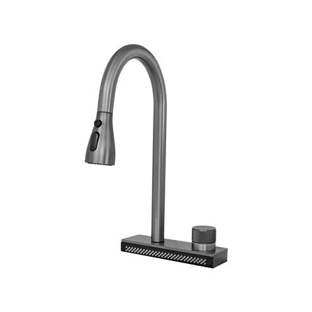 ซิงค์ฝัง 1 หลุม + ก๊อกซิงค์ AXIA EXPERTISE 10050 DB BLACK + NIAGARA GUN METAL_3