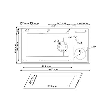 ซิงค์ฝัง 1 หลุม + ก๊อกซิงค์ AXIA EXPERTISE 10050 DB BLACK + NIAGARA GUN METAL_5