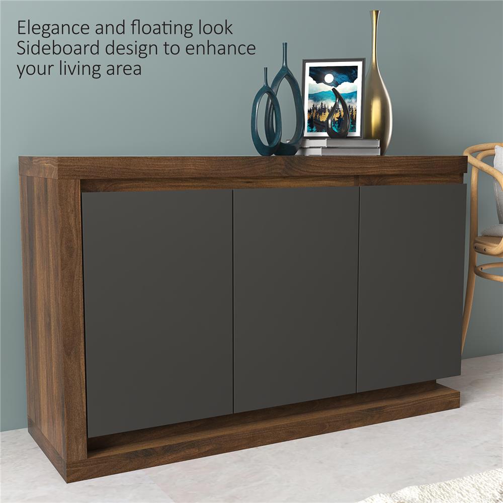 ตู้เตี้ย 3 บานเปิด TOMATO HOME TH-SB-D01 119 ซม. สีวอลนัท