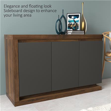 ตู้เตี้ย 3 บานเปิด TOMATO HOME TH-SB-D01 119 ซม. สีวอลนัท_3