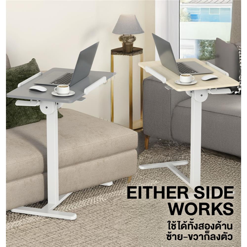 โต๊ะปรับระดับไฟฟ้า ERGOTREND FLOW 70 ซม. สีโอ๊ค/ขาว