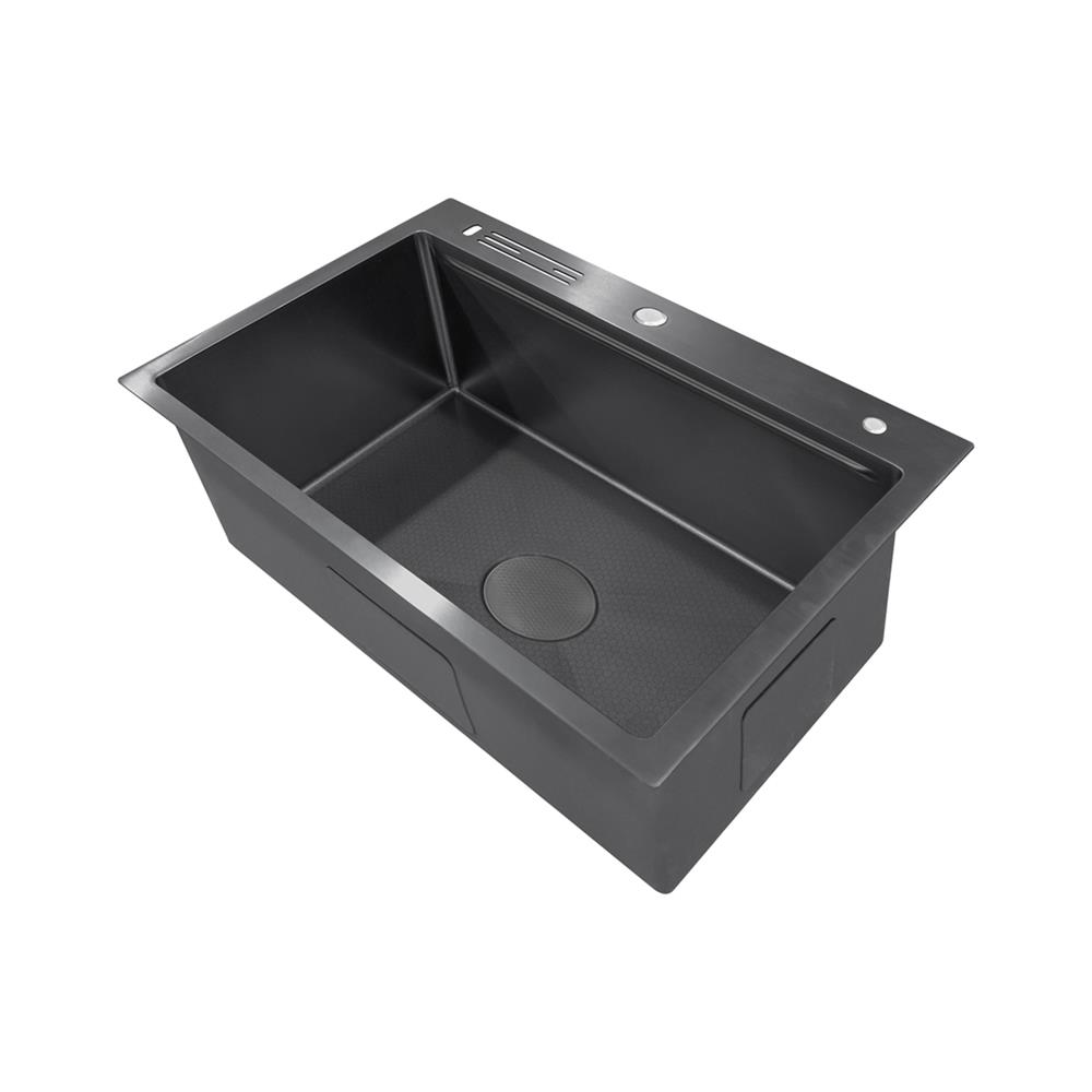 ซิงค์ฝัง 1 หลุม + ก๊อกซิงค์ AXIA EXPERTISE 8250 BLACK + NIAGARA MATTE SATIN