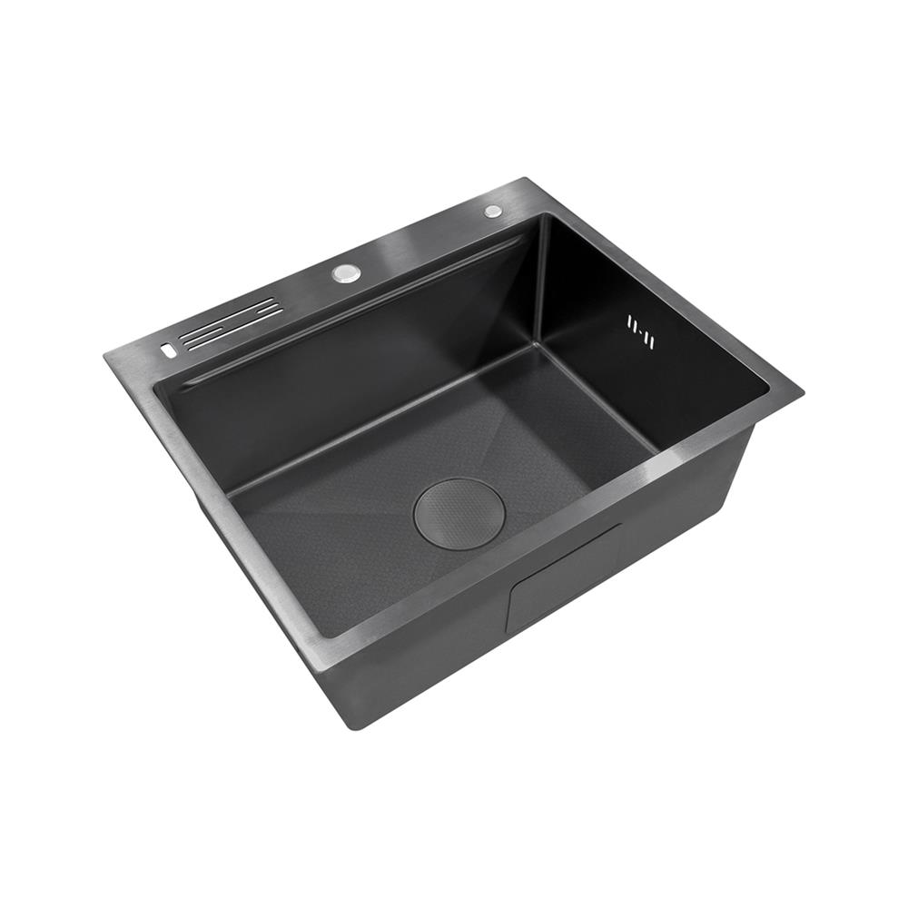 ซิงค์ฝัง 1 หลุม + ก๊อกซิงค์ AXIA EXPERTISE 6050 BLACK + NIAGARA MATTE SATIN