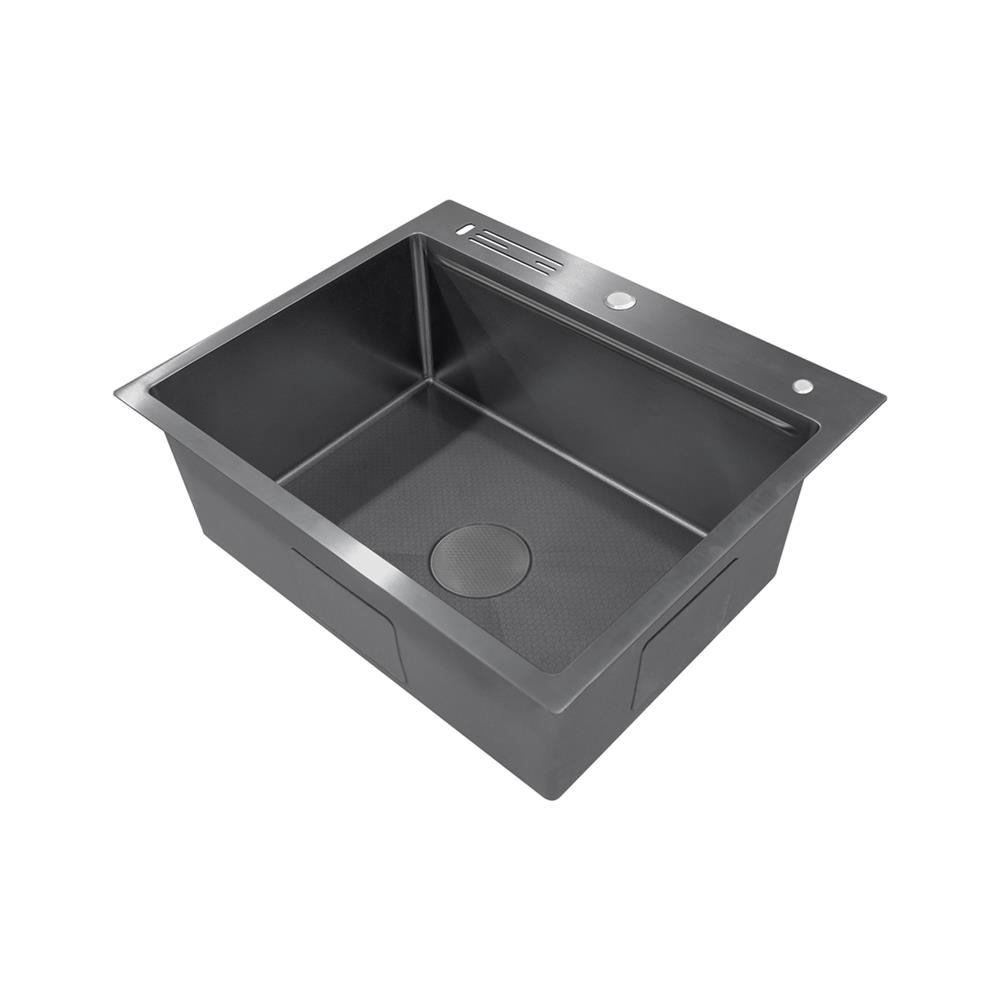 ซิงค์ฝัง 1 หลุม + ก๊อกซิงค์ AXIA EXPERTISE 6050 BLACK + NIAGARA MATTE SATIN