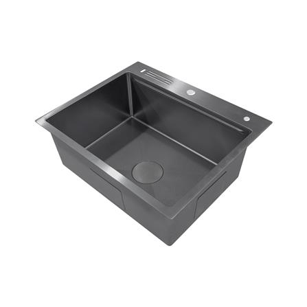 ซิงค์ฝัง 1 หลุม + ก๊อกซิงค์ AXIA EXPERTISE 6050 BLACK + NIAGARA MATTE SATIN_2