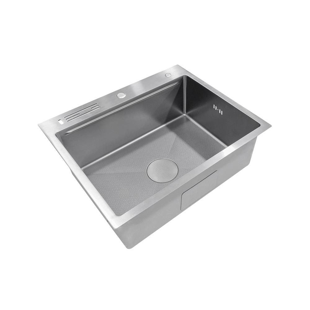 ซิงค์ฝัง 1 หลุม + ก๊อกซิงค์ AXIA EXPERTISE 8250 SILVER + NIAGARA GUN METAL