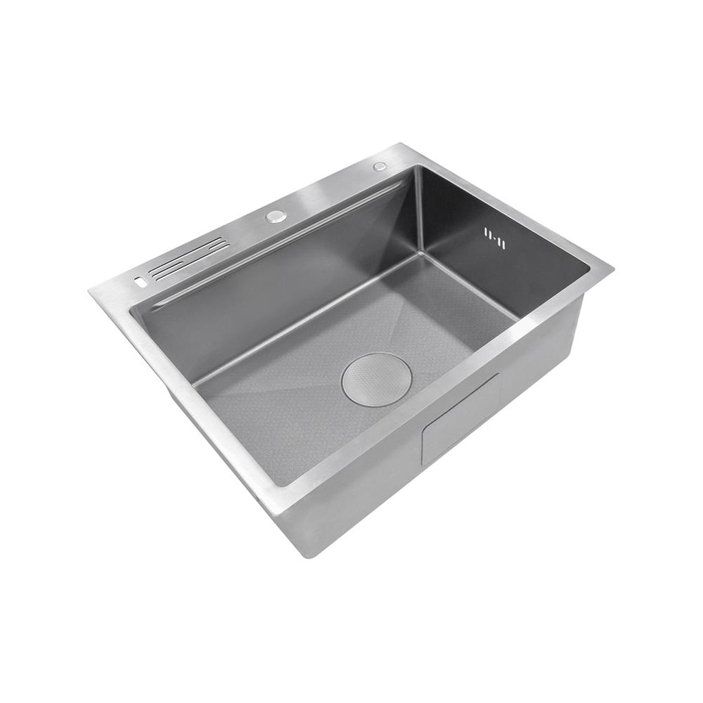 ซิงค์ฝัง 1 หลุม + ก๊อกซิงค์ AXIA EXPERTISE 6050 SILVER + NIAGARA GUN METAL