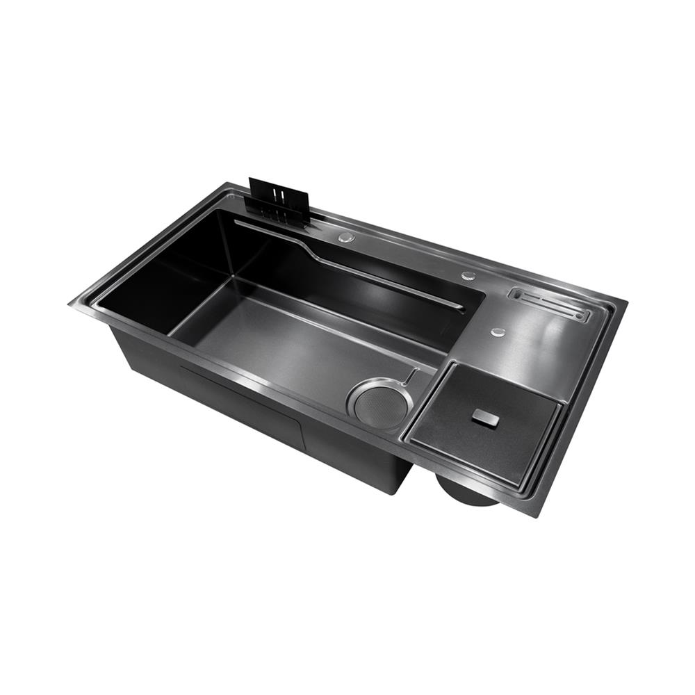 ซิงค์ฝัง 1 หลุม + ก๊อกซิงค์ AXIA EXPERTISE 10050 DB BLACK + NIAGARA MATTE SATIN