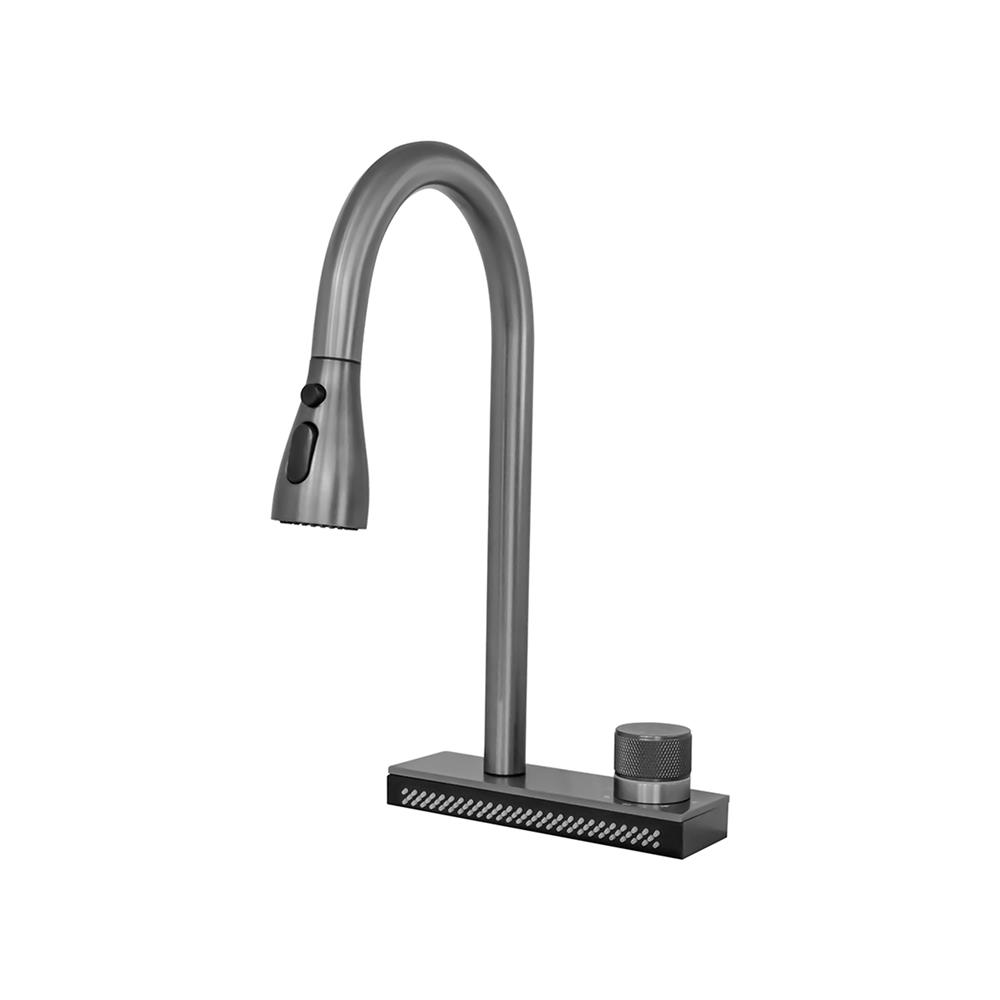 ซิงค์ฝัง 1 หลุม + ก๊อกซิงค์ AXIA EXPERTISE 6050 BLACK + NIAGARA GUN METAL