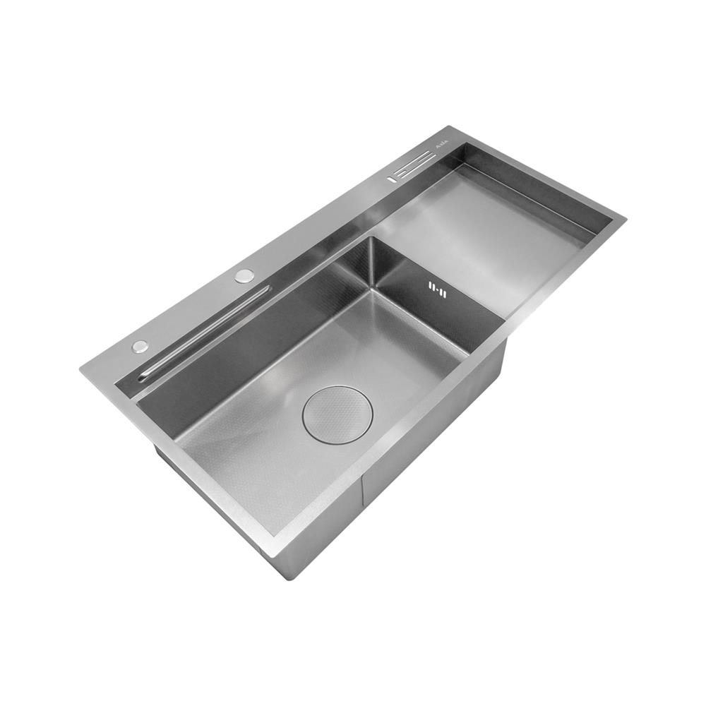 ซิงค์ฝัง 1 หลุม 1 ที่พัก + ก๊อกซิงค์ AXIA EXPERTISE 10050 SILVER + NIAGARA GUN METAL