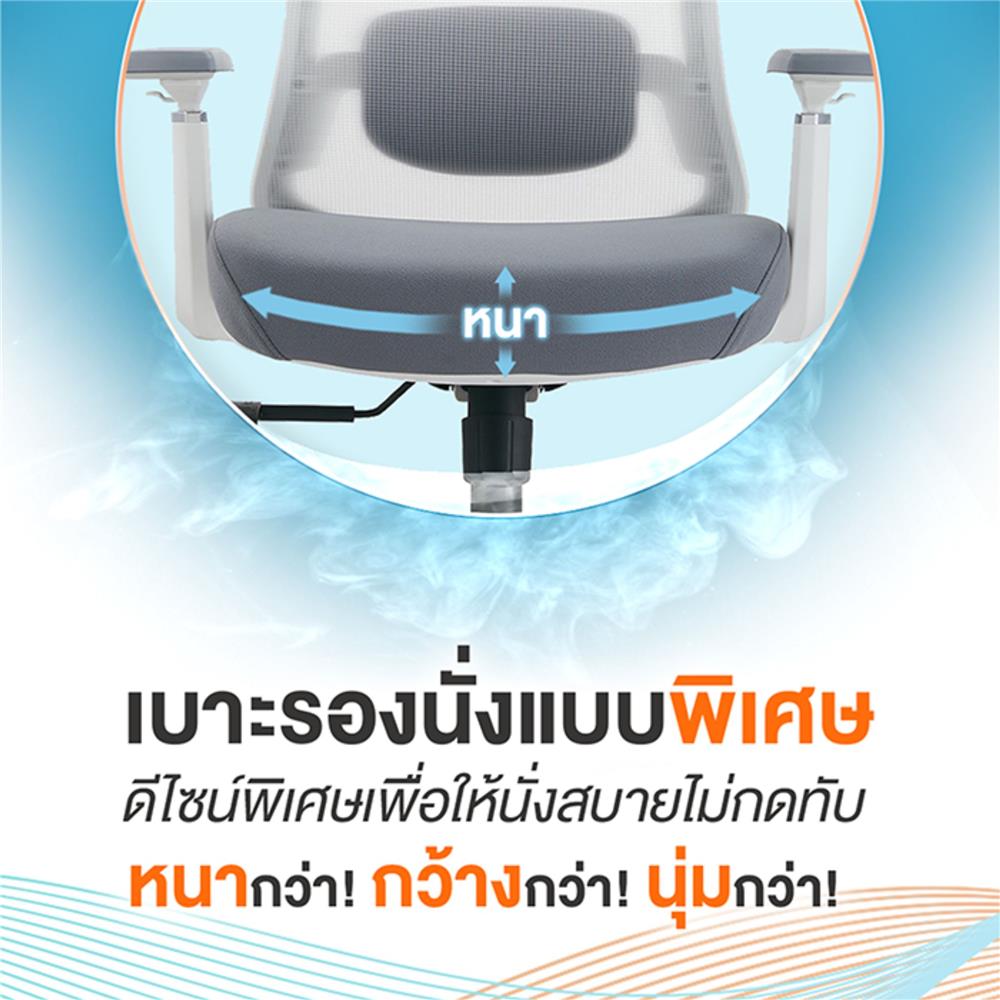 เก้าอี้สุขภาพ ERGOTREND GLACIER สีขาว