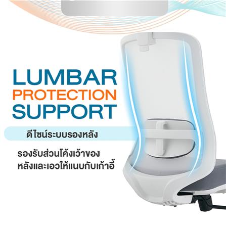 เก้าอี้สุขภาพ ERGOTREND GLACIER สีขาว_7