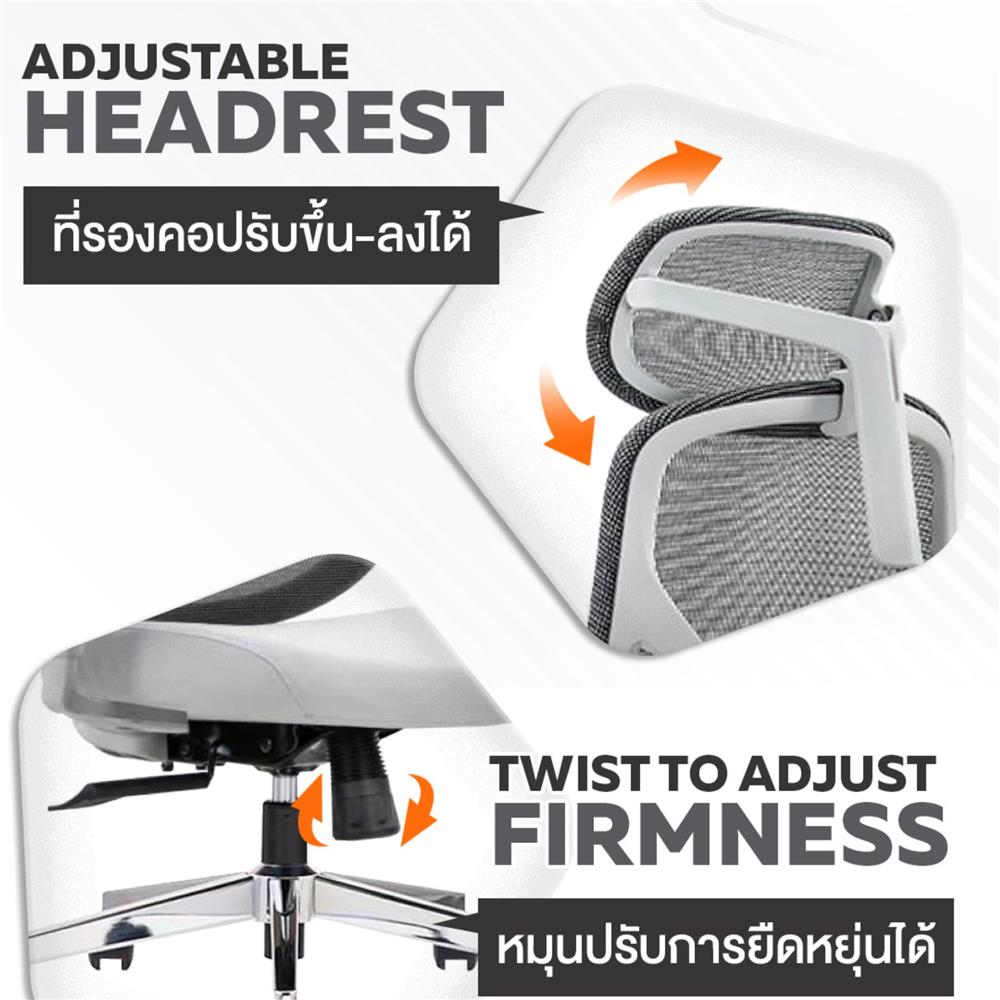 เก้าอี้สุขภาพ ERGOTREND YOO สีเทา