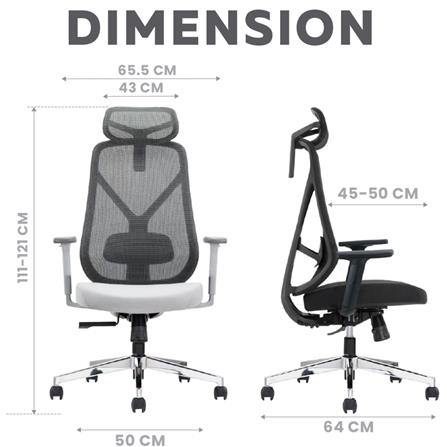 เก้าอี้สุขภาพ ERGOTREND YOO สีเทา_11