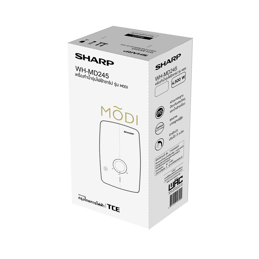 เครื่องทำน้ำอุ่น SHARP WH-MD245 4500 วัตต์ สีขาว