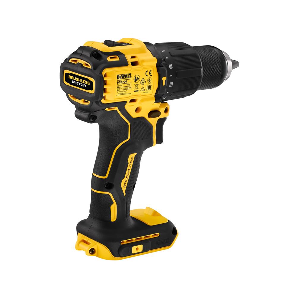 สว่านกระแทกไร้สาย DEWALT DCD709P2T-B1 18 โวลต์