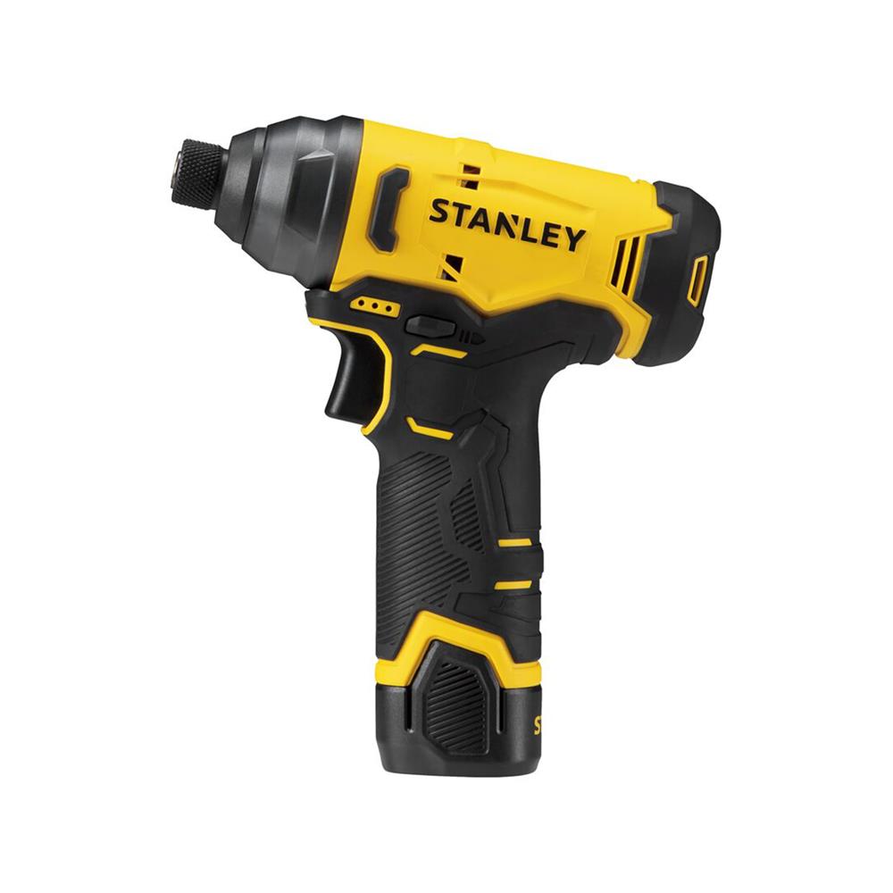 ไขควงกระแทก (พร้อมแบตเตอรี่และแท่นชาร์จ) STANLEY SCI10D2K-B1 12 โวลต์