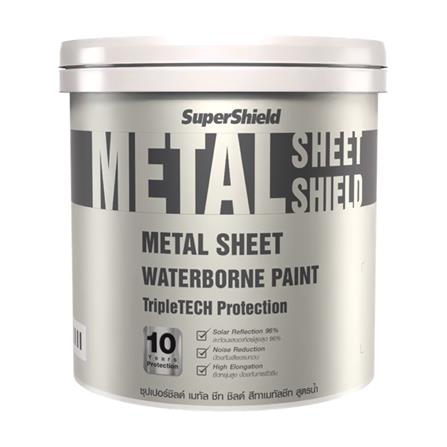 สีน้ำทาหลังคา ชนิดเนียน TOA SUPERSHIELD METAL SHEET MS 100 สีขาว 1 แกลลอน_0