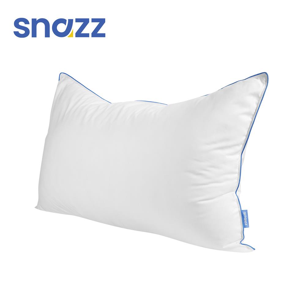 หมอนหนุน ขนห่านเทียม SNAZZ DOWN ALTERNATIVE CLOUDY 19x29 นิ้ว สีขาว