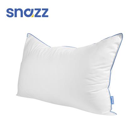 หมอนหนุน ขนห่านเทียม SNAZZ DOWN ALTERNATIVE CLOUDY 19x29 นิ้ว สีขาว_0
