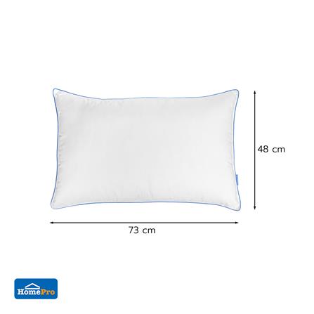 หมอนหนุน ขนห่านเทียม SNAZZ DOWN ALTERNATIVE CLOUDY 19x29 นิ้ว สีขาว_4