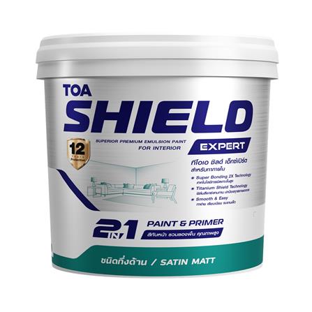 สีน้ำทาภายใน ชนิดกึ่งด้าน TOA SHIELD EXPERT SUPERI...