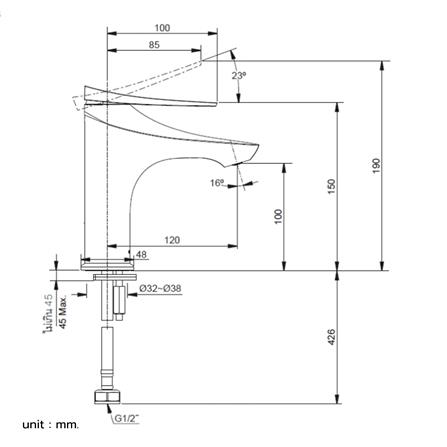 ก๊อกอ่างล้างหน้า KOHLER K-29546T-4CD-AF_3