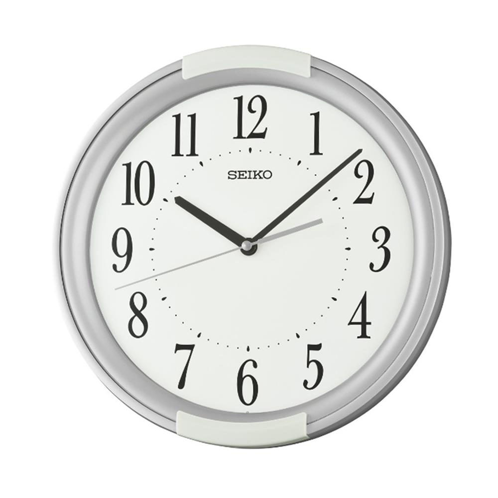 นาฬิกาแขวน SEIKO CLOCKS QXA858S 12.2 นิ้ว สีเงิน
