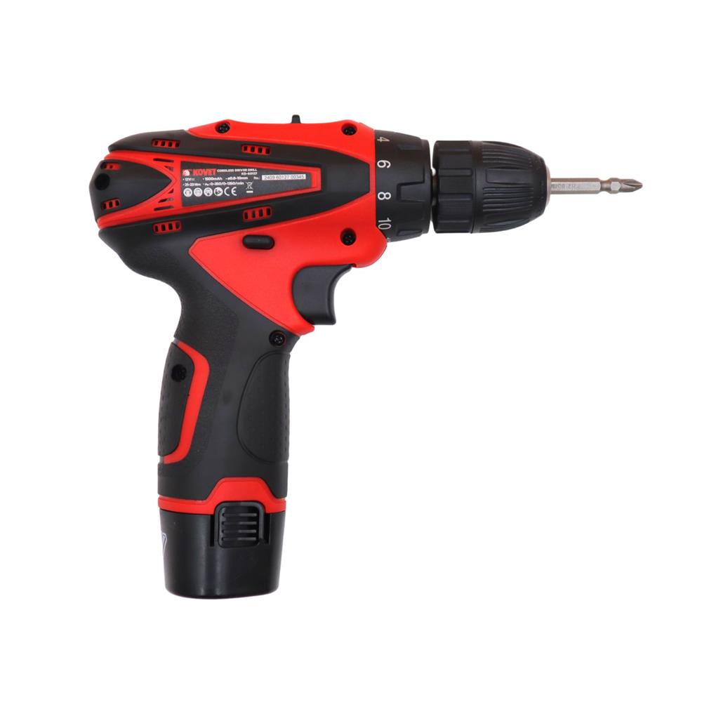 สว่านไร้สาย (พร้อมแบตเตอรี่) KOVET KD60127 12 โวลต์